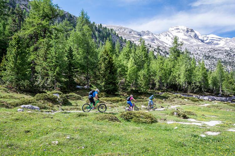 Mountain biking in the South Tyrolean Dolomites