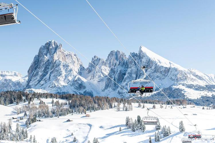 Lift im Skigebiet Seiser Alm
