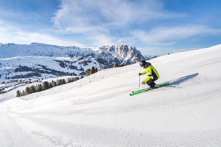 perfekt präparierte Piste - Seiser Alm