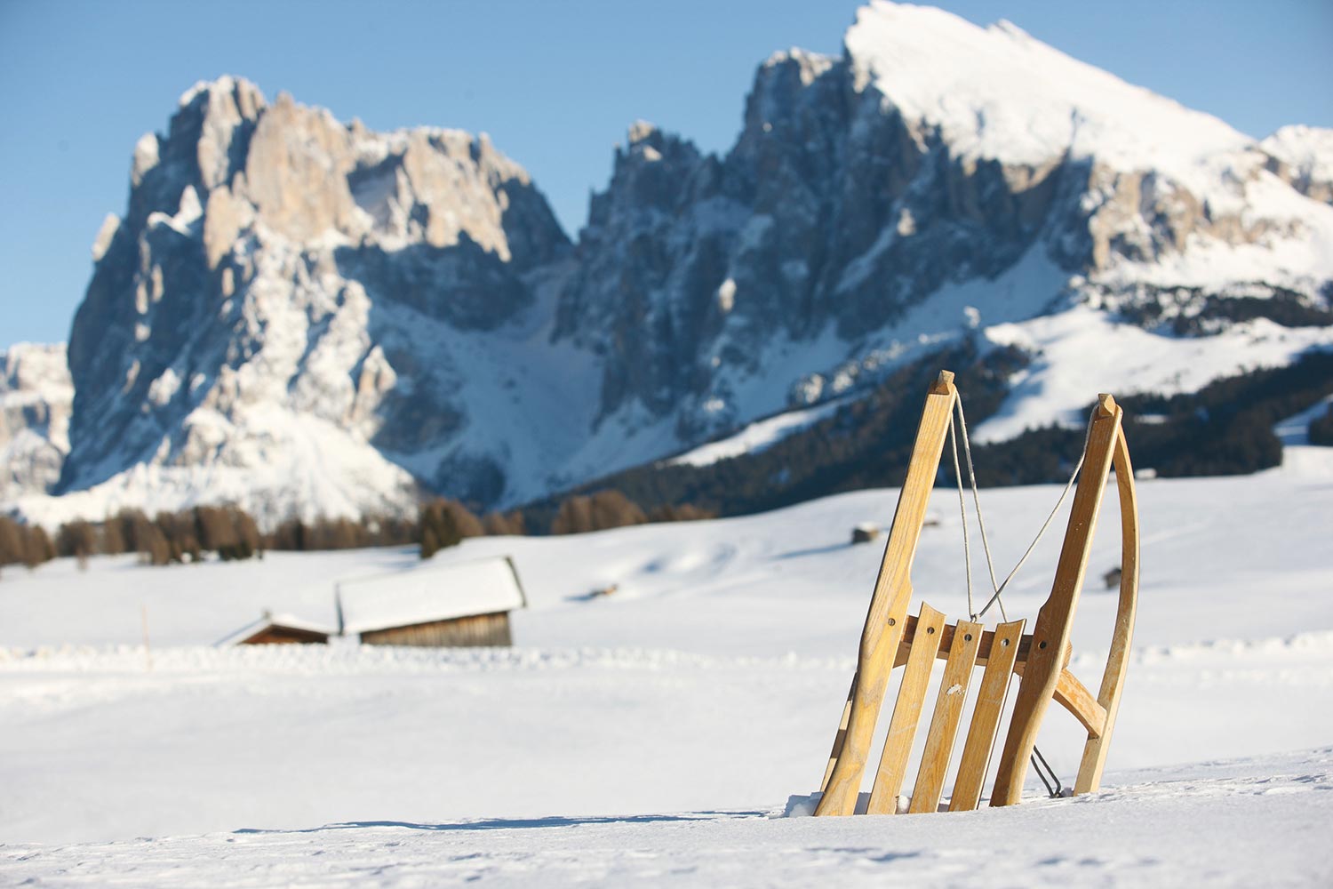 Pista per slitta e slittino all’Alpe di Siusi