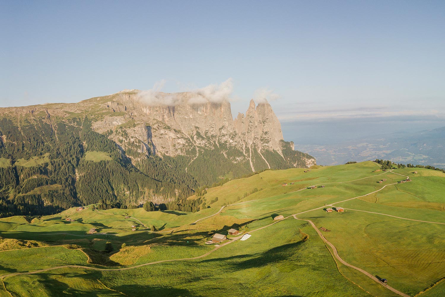 Panoramafoto - Schlern & Seiser Alm